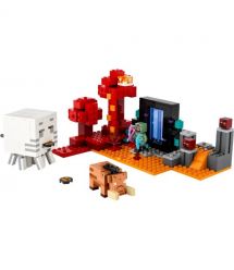 LEGO Конструктор Minecraft Засада возле портала в Нижнем мире