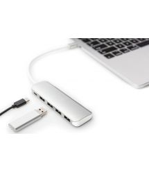 Digitus Концентратор USB Type-C, 4xUSB 3.0 + функція зарядного пристрою