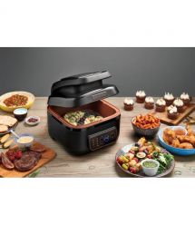 Russell Hobbs Мультипечь SatisFry Air&Grill, 1745Вт, чаша-5.5л, сенсорное управл., алюминий/пластик, черно-оранжевый