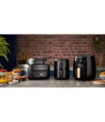 Russell Hobbs Мультипечь SatisFry Air&Grill, 1745Вт, чаша-5.5л, сенсорное управл., алюминий/пластик, черно-оранжевый