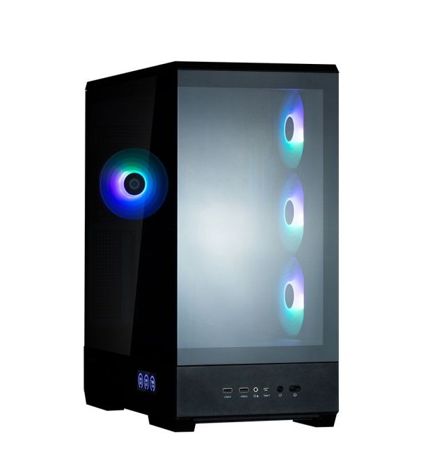 Zalman Корпус P50 DS без БП, 2xUSB3.0, 1xUSBType-C, 4x120мм ARGB, VGA 435мм, LCS ready, TG Side Panel, ATX, чёрный