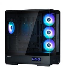 Zalman Корпус P50 DS без БП, 2xUSB3.0, 1xUSBType-C, 4x120мм ARGB, VGA 435мм, LCS ready, TG Side Panel, ATX, чёрный