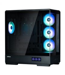 Zalman Корпус P50 DS без БП, 2xUSB3.0, 1xUSBType-C, 4x120мм ARGB, VGA 435мм, LCS ready, TG Side Panel, ATX, чёрный