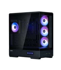 Zalman Корпус P50 DS без БП, 2xUSB3.0, 1xUSBType-C, 4x120мм ARGB, VGA 435мм, LCS ready, TG Side Panel, ATX, чёрный