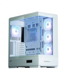 Zalman Корпус P50 DS без БП, 2xUSB3.0, 1xUSBType-C, 4x120мм ARGB, VGA 435мм, LCS ready, TG Side Panel, ATX, белый