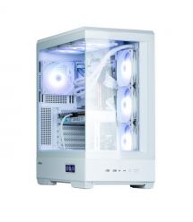 Zalman Корпус P50 DS без БП, 2xUSB3.0, 1xUSBType-C, 4x120мм ARGB, VGA 435мм, LCS ready, TG Side Panel, ATX, белый