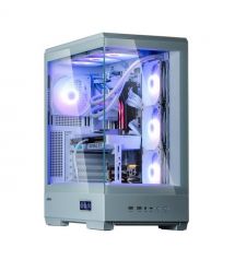 Zalman Корпус P50 DS без БП, 2xUSB3.0, 1xUSBType-C, 4x120мм ARGB, VGA 435мм, LCS ready, TG Side Panel, ATX, белый