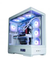 Zalman Корпус P50 DS без БП, 2xUSB3.0, 1xUSBType-C, 4x120мм ARGB, VGA 435мм, LCS ready, TG Side Panel, ATX, белый