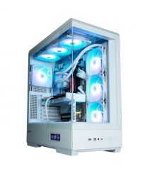 Zalman Корпус P50 DS без БП, 2xUSB3.0, 1xUSBType-C, 4x120мм ARGB, VGA 435мм, LCS ready, TG Side Panel, ATX, белый