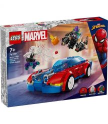 LEGO Конструктор Marvel Автомобиль для гонки Человека-Паука и Зеленый Гоблин с ядом Венома