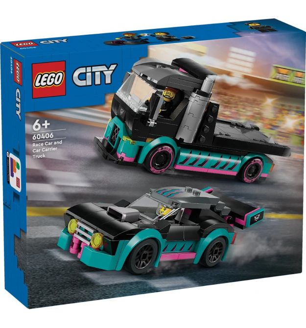 LEGO Конструктор City Автомобиль для гонки и автовоз