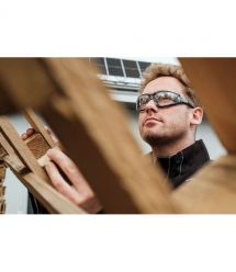 Очки защитные Neo Tools противоосколочные, класс защиты FT, резиновые скобки, поликарбонат, прозрачные