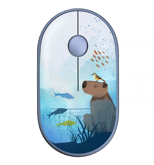 2E Мышь MF300 CAPYBARA:SWIM Silent WL BT, синий