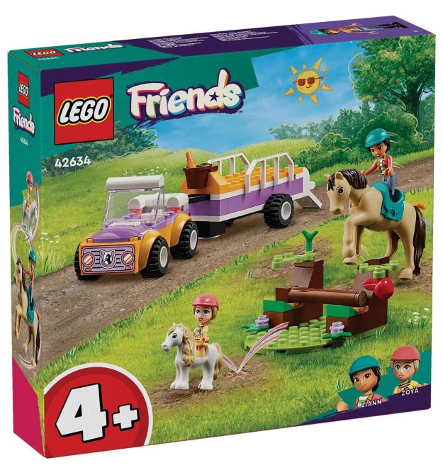 LEGO Конструктор Friends Прицеп для лошади и пони
