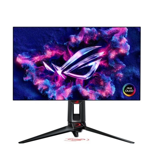 ASUS Монитор 26.5" ROG Swift PG27AQDP 2xHDMI, DP, 2xUSB, OLED, 2560x1440, 480Hz, 0.03ms, DCI-P3 99%, AdaptiveSync, Pivot, HDR400