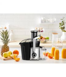 Tefal Соковыжималка Nutri XXL центробежная 1000Вт, чаша-0.8л, жмых-2.2 л, желоб на целое яблоко, пластик/металл, черный