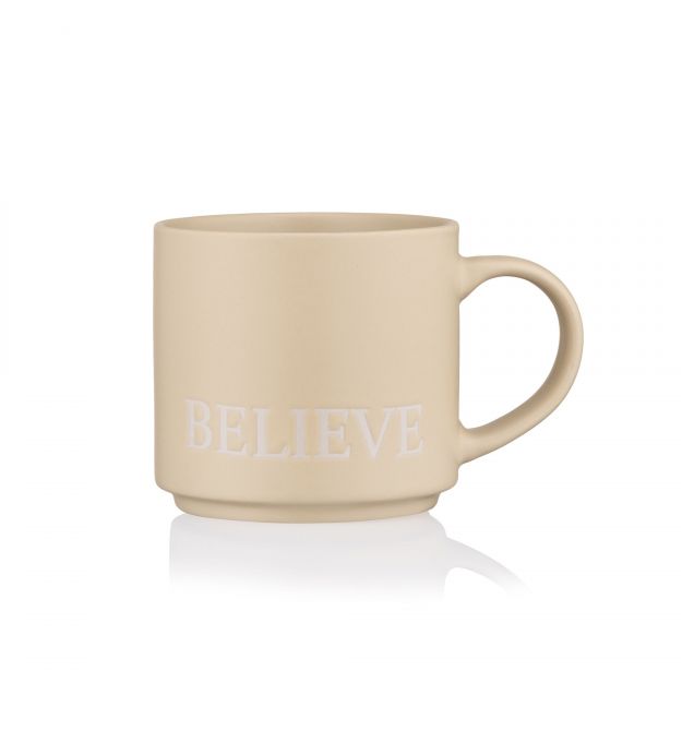 ARDESTO Чашка Believe, 420мл, керамика, желтый