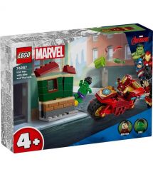 LEGO Конструктор Marvel Железный Человек на мотоцыкле и Халк
