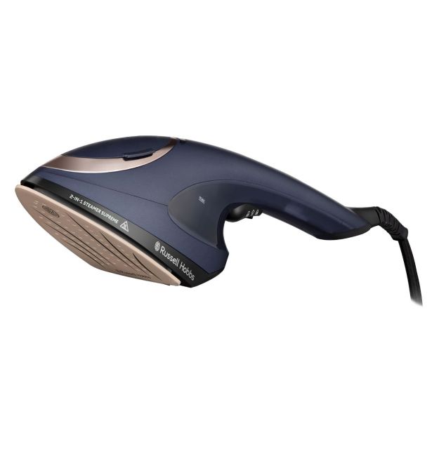 Russell Hobbs Отпариватель Steam Genie 2-в-1, 1700Вт, 150мл, паровой удар -20гр, постоянный пар - 20гр, керам. подошва, синий