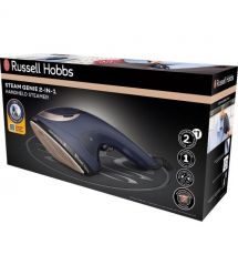 Russell Hobbs Отпариватель Steam Genie 2-в-1, 1700Вт, 150мл, паровой удар -20гр, постоянный пар - 20гр, керам. подошва, синий