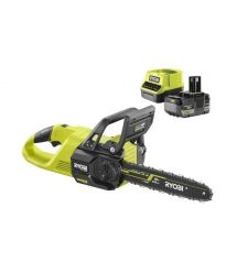 Ryobi Пила цепная аккумуляторная ONE+ HP RY18CSX30A-150 18B 1х5А·ч ЗУ шина 30см бесщеточная 13.2м/с 3.2кг