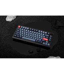 Keychron Клавиатура механическая V1 Max 84Key, Gateron Jupiter Brown, WL/BT/USB-A, QMK, Hot-swap, Knob, EN/UKR, RGB, черный