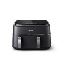 Philips Мультипечь Ovi Dual 2750Вт, чаша-6+3л, сенсорное управл., 2 контейнера, 8 авто. программ, пластик, чорний