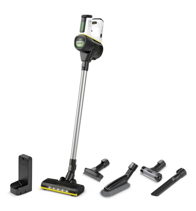 Karcher Пылесос беспроводный VC 7 Cordless yourMax, 350Вт, конт пыль -0.8л, автон. раб. до 60мин, вес-2.57кг, HEPA 12, белый