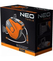 Neo Tools Катушка со шлангом автоматическая 20м+2м шланга 1/2"