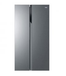 Haier Холодильник SBS, 177.5x90.8х64.7, холод.отд.-337л, мороз.отд.-177л, 2дв., А++, NF, инв., дисплей, cеребристый