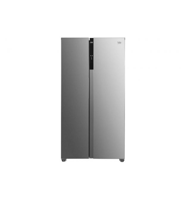 Beko Холодильник SBS, 177x90x66, xолод.отд.-347л, мороз.отд.-185л, 2дв., A+, E, дисплей, инв., нерж