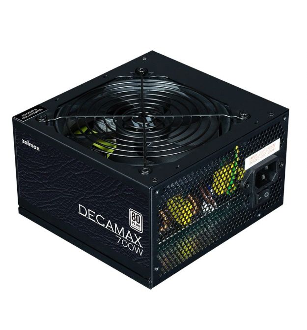 Zalman Блок питания Decamax (700W) 85%, 80 Plus, 120мм, 1xMB 24pin(20+4), 1xCPU 8pin(4+4), 3xMolex, 6xSATA, 4xPCIe 8pin(6+2)