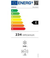 Gorenje Морозильная камера, Высота - 172см, глубина- 60 см. 240л, А++, NF, Дисплей, 11 кг/24 часа, белый