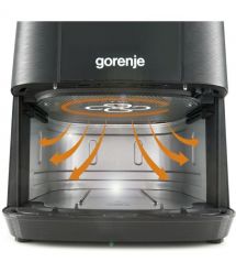 Gorenje Мультипеч 1350Вт, чаша-5.4л, сенсорне управл., 8 авто. программ, пластик+металл, чорний