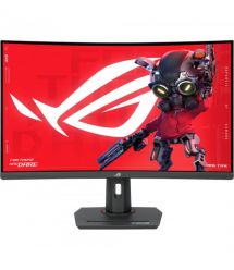 ASUS Монитор 31.5" ROG Strix XG32WCS HDMI, DP, USB-C, Audio, VA, 2560x1440, 180Hz, 1ms, sRGB 125%, CURVED, FreeSync, HAS, HDR400