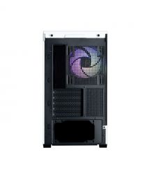 Zalman Корпус P30 без БП, 1xUSB3.0, 1xUSBType-C, 3x120мм ARGB, VGA 420мм, LCS ready, TG Side Panel, mATX, чёрный/белый