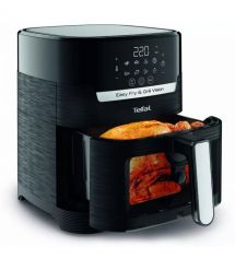 Tefal Мультипечь Easy Fry&Grill Vision Window, 1550Вт, чаша-4.2л, сенсорное управл., с окошком, пластик, черный