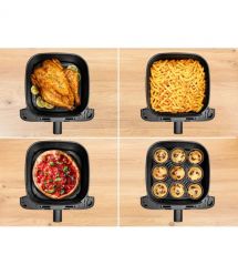 Tefal Мультипечь Easy Fry Mega, 1700Вт, чаша-7.5л, сенсорное управл., 8 программ, пластик, черный