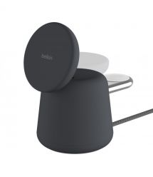 Belkin Беспроводное зарядное устройство 2in1 MagSafe iPhone/Watch/AirPods, Charcoal Mass