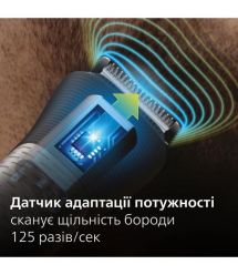 Philips Триммер Series 7000 для лица, головы, тела, акум., насадок-15, сталь, серо-черный