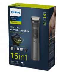 Philips Триммер Series 7000 для лица, головы, тела, акум., насадок-15, сталь, серо-черный