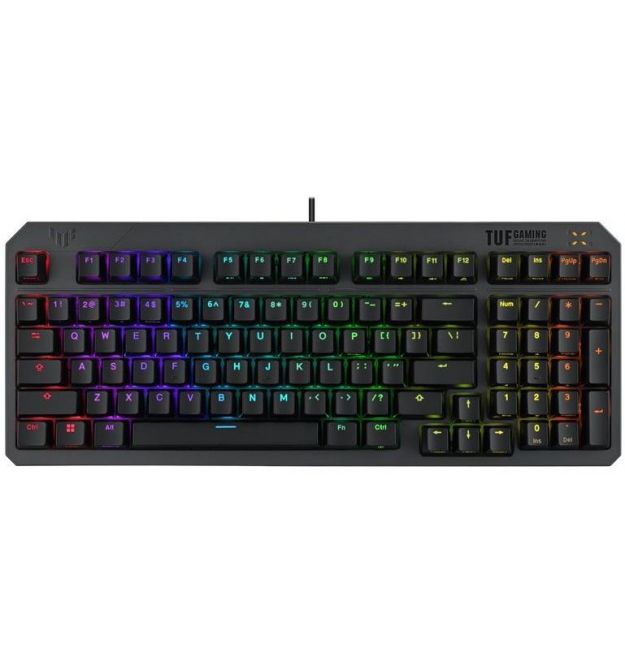 ASUS Клавиатура механическая TUF Gaming K3 Gen II, 97key, Optical-Mechanical RGB Switch, USB-A, EN/UK, чёрный