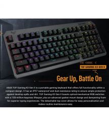 ASUS Клавиатура механическая TUF Gaming K3 Gen II, 97key, Optical-Mechanical RGB Switch, USB-A, EN/UK, чёрный