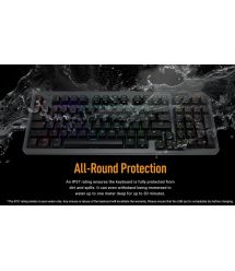 ASUS Клавиатура механическая TUF Gaming K3 Gen II, 97key, Optical-Mechanical RGB Switch, USB-A, EN/UK, чёрный