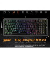 ASUS Клавиатура механическая TUF Gaming K3 Gen II, 97key, Optical-Mechanical RGB Switch, USB-A, EN/UK, чёрный