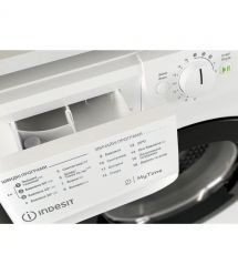 Indesit Стиральная машина фронтальная, 6кг, 1200, A+++, 43см, дисплей, инвертор, люк черный, белый