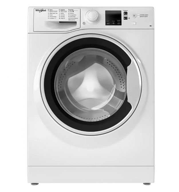 Whirlpool Стиральная машина фронтальная, 6кг, 1200, A+++, 43см, дисплей, инвертор, люк черный, белый