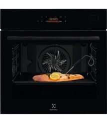 Electrolux Духовой шкаф электрический, 70л, А++, пар, дисплей, конвекция, ф-ция пароварки, телескопические направляющие, черный