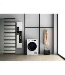 Whirlpool Сушильная машина тепловой насос, 9кг, A++, 65см, дисплей, люк черный, белый