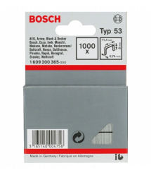 Bosch Скобы металлические, тип 53, 8х11.4х0.74мм, 1000шт